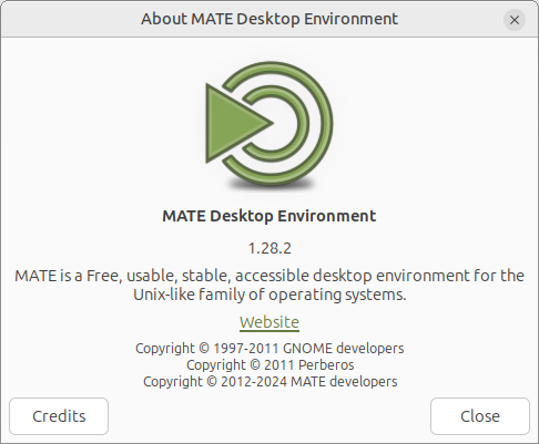 MATE About dialog